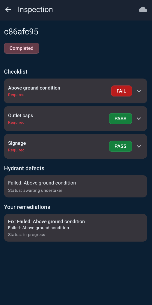 Inspect / remediate